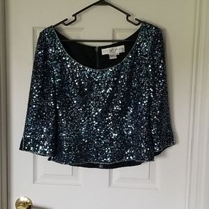 Vintage Lily Rubin sequined blouse